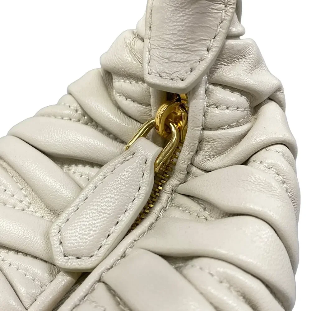 Miu Miu Matelasse Handbag 5NE026 Bianco (Ivory)